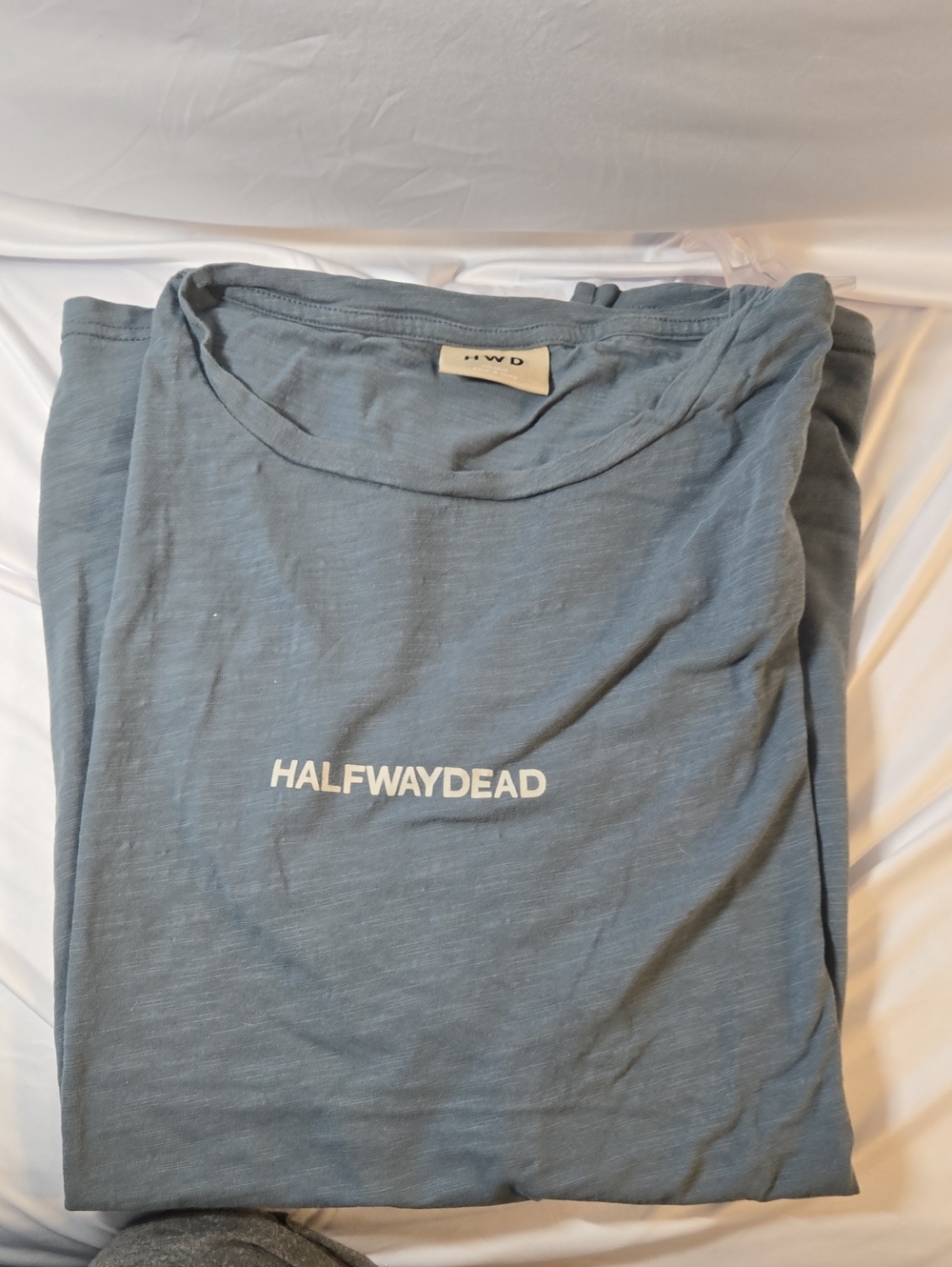 Source Unknown Slate Blue HALFWAYDEAD Logo Tee